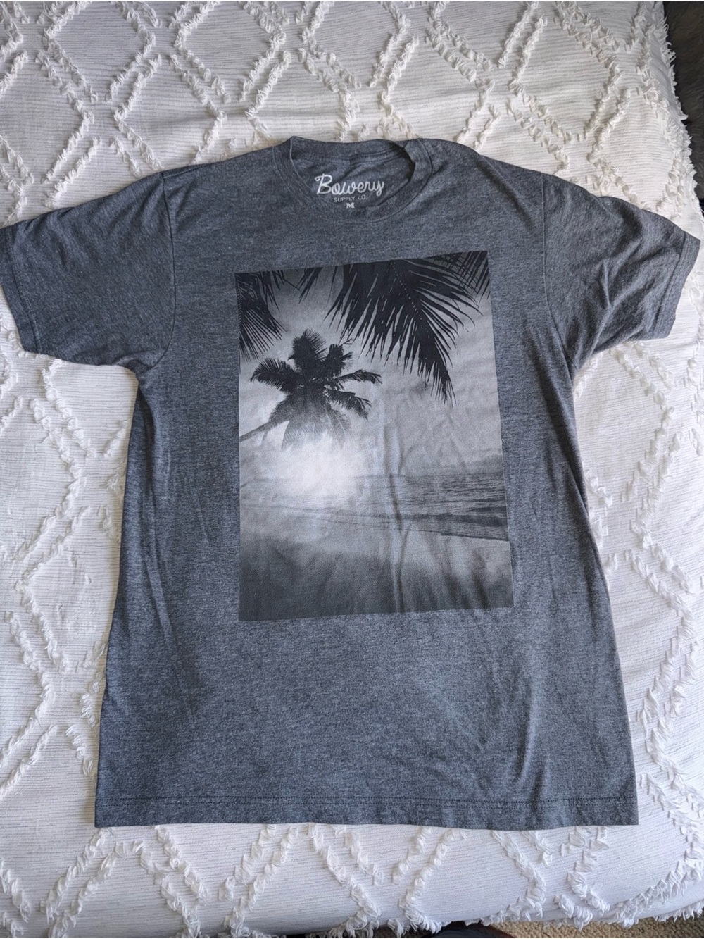 Bowery Supply Co. Palm Tree Beach Graphic T-Shirt – Men’s M